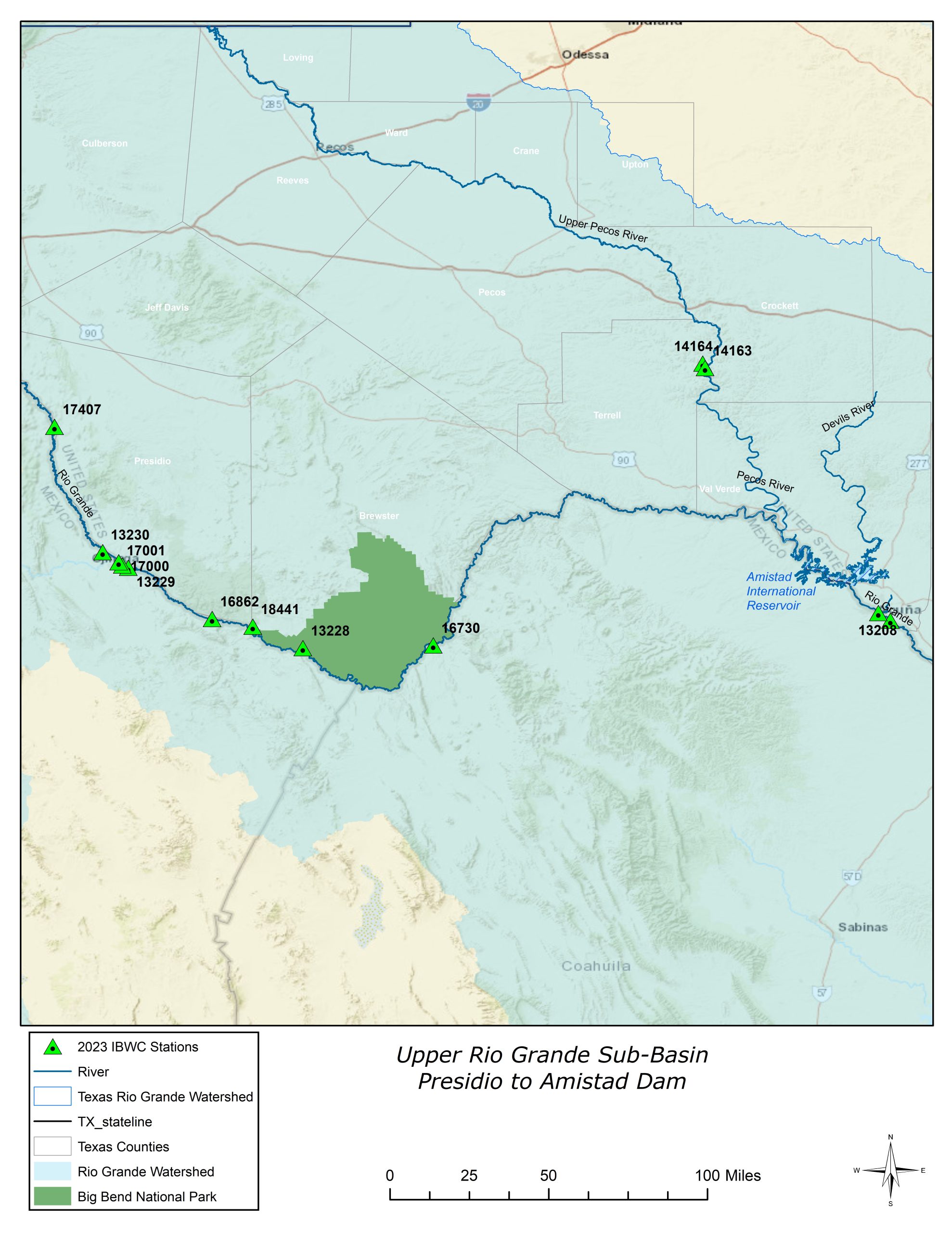Upper Rio Grande Sub-Basin - Presidio to Amistad Dam